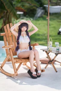 Cosplay 花鈴 碧藍檔案 美游泳裝