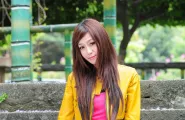 Winnie莊溫妮-碎花超短裙甜美可愛寫真 facebook sharing buttontwit...