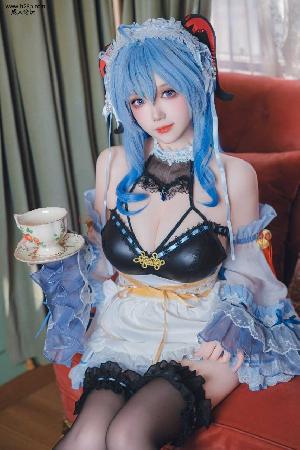 雪晴Astra cos 甘雨 黑丝