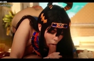 俄罗斯顶级巨乳美穴Coser「MollyRedWolf」沙漠女神足交腿交齐上阵，深喉吞屌骑乘榨精