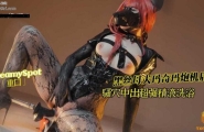 ❤️Cosplay「重口」黑丝母犬玛奇玛炮机后入骚穴中出 超强精液洗浴