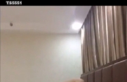 TS范子琪黑丝吊带诱惑被短发男爆插